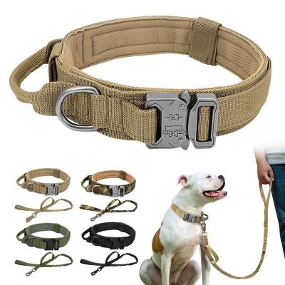 China 2022 Comfort Tactical Premium Classic Nylon Training Durable Dropshipping Adjustable Dog Collars for sale