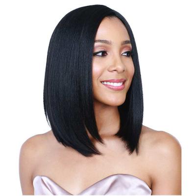 China Silky Straight Wave Straight Wigs For Black Women Straight Hair Short Straight Wigs Straight Bang for sale