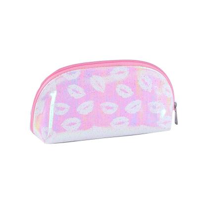 China Fashoion Makeup Bags For Women Bags Custom Logo Printing tpu pvc Cosmetic Travel Package Storage bags & cases for sale