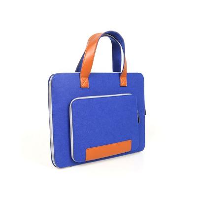 China Laptop Briefcase Newest fashionable customized logo fashion felt bag for sale