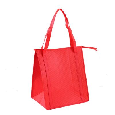 China Environmental protection Wholesale High Quality Custom Non-woven Insulated Soft Lunch Picnic Foldable Cooler Bag for sale