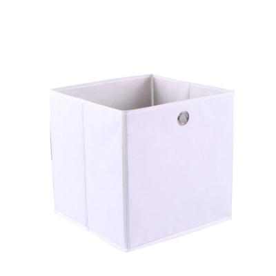 China Sustainable High Quality Foldable Non-Woven Cardboard Storage Boxes For Kids Toy Organizer for sale