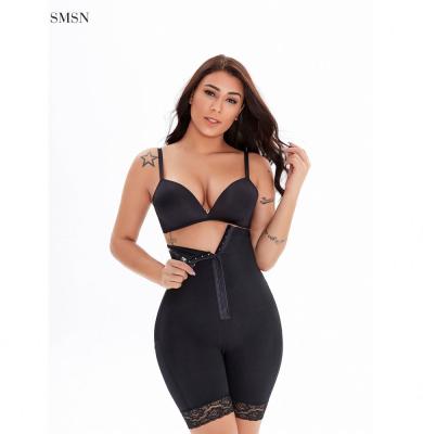 China Breathable Shapewear For Women Women Tummy Control Colombianas Waist Trainer Breasted Open Crotch Jumpsuit Shapewear for sale