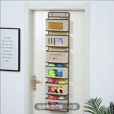 China Sustainable Foldable hanging storage shelves hanging closet organizer new fabric wall hanging room storage bag for sale