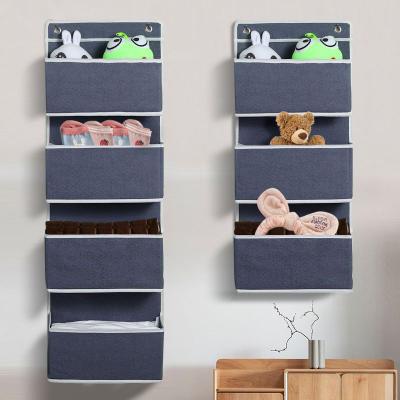 China Customized Multi-Layer Bed Viable Beside Hanging Hanging Cube In Door Organizer Nursery Cabinet Shelf Storage for sale