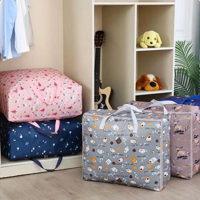 China Sustainable Wholesale Oxford Quilt Clothes Heavy Duty Storage Bags Extra Large Storage Handbag Blanket Bag for sale