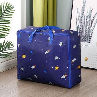 China Durable Washable Portable Oxford Fabric Large Size Printed Household Storage Underbed Bag for sale