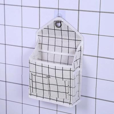 China Durable Waterproof Hanging Storage Basket Bags Hanging Shelf Organizer with Pockets for Bathroom Bedroom for sale