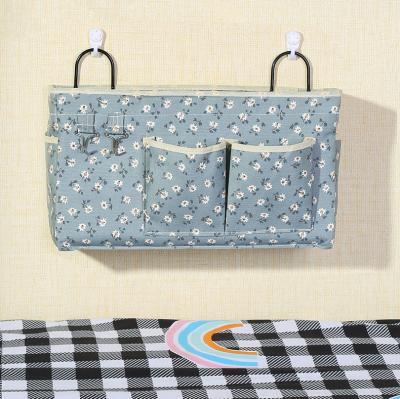 China Simple workable over the door pocket equipment organizer folding storage portable hanging bag with metal hook for sale