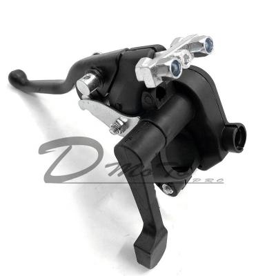 China Plastic + Aluminum Right Hand Throttle Grip Twin Thumb Brake Lever For Mini Moto Quad Pit Bike ATV 22mm 7/8