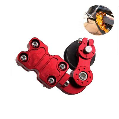 China Universal Aluminum Red Silver Black Gold Adjuster Chain Tensioner Roller For Motorcycle /Chopper ATV 8mm/10mm for sale