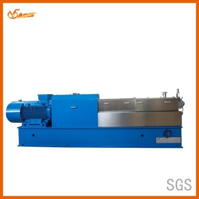 China Bilatral Symmetry Gear Drive Plastic Twin Screw Extruder Output 380 - 650 Kg / H for sale