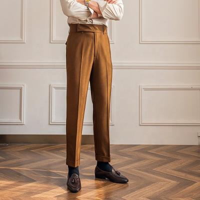 China Factory direct wholesale anti-pilling Asian latest high quality men's autumn and winter customized high-waisted straight pants casual pants for sale