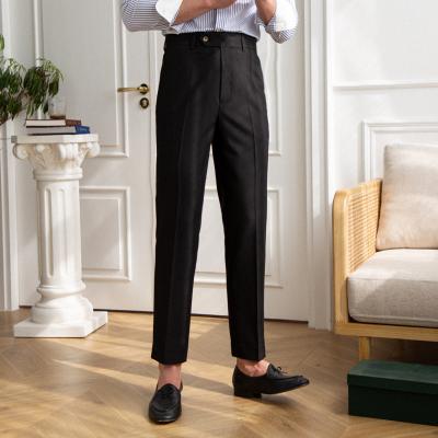 China Asian factory wholesale new high quality anti-pilling new men's business casual commuter pants with small straight-leg daily work trousers for sale