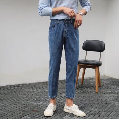 China Factory wholesale high quality breathable Asian men's cent day-to-day jeans the nine stretch casual pants pants trend for sale