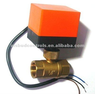 China Brass Motorized Ball Zone Valve With Actuator for sale