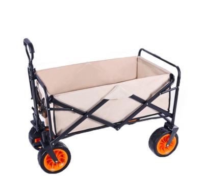 China Portable Camping Cart Hand Pull Outdoor Camping Cart Folding Shopping Cart for sale