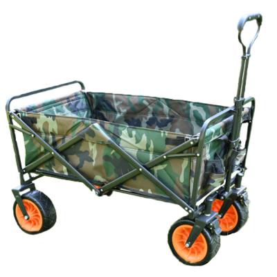 China Portable Camping Cart Hand Pull Outdoor Camping Cart Folding Shopping Cart for sale