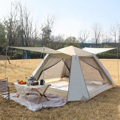 China Diagonal Tying Type Family 6 Kids Children Play 2 Person Waterproof Ultralight Tent for sale