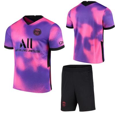 China Square 2021 New Away Pink And Purple Popular Custom Soccer Jerseys for sale