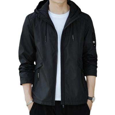 China New Men's Spring and Autumn Zipper Casual Hooded Coat Men's Breathable Jackets for sale