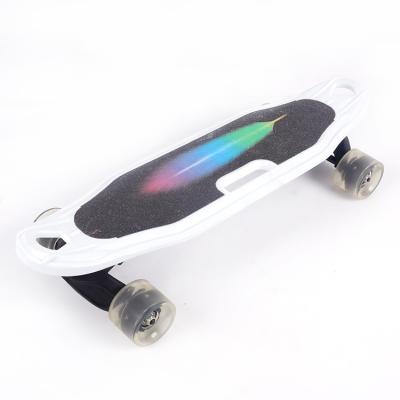 China New Kid Plastic Beginner Skateboard Flash Four Wheel Kids Skateboard Adult Walking Extension Board for sale