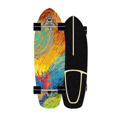 China Fashionable CX4 Adult Skateboard Surfboard Land Surfboard Class A Maple Skateboard Adult Skateboard for sale