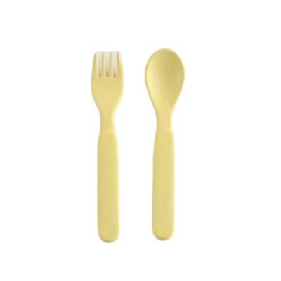 China MLS Sustainable Fiber Bamboo Spoon And Fork For Kids for sale