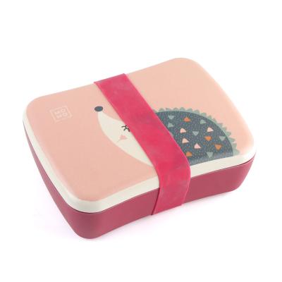 China MLS western eco food container healthy bamboo fiber lunch box for sale