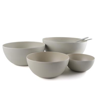 China MLS Sustainable Eco Friendly Bamboo Fiber Round Bowls Set for sale