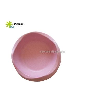 China Sustainable High Quality Biodegradable Bamboo Fiber Pet Bowl for sale