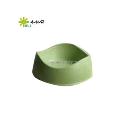 China Sustainable High Quality Biodegradable Bamboo Fiber Bowl For Dog for sale