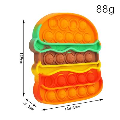 China Bubbles Sensory Burger Sounds Bubbles Sensory Toy Silicone Anxiety Relief Autism Toy Figetget Toy Novelty Gift For Kids Adults for sale