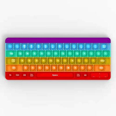 China Sensory Toy Silicone Anxiety Stress Relief Keypad Push Buttons Eco-Friendly Material Bubbles Toys Autism Special For Kids And Adults for sale