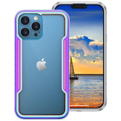 China Shockproof Hard Shell TPU+PC+Aluminum Alloy Anti-Scratch Defend Bumper Proof Blast Resistant Housing Case For iPhone 13 5.4/6.1/6.7inch for sale