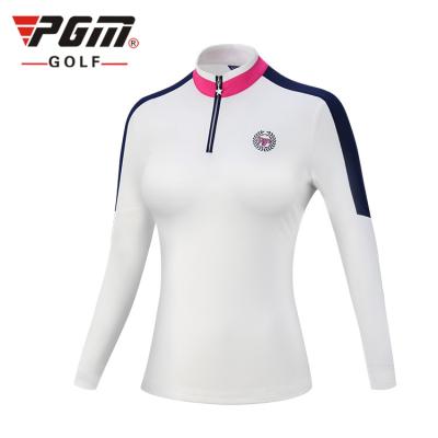 China Anti-Wrinkle PGM YF207 Golf Shirt Women Long Sleeve Custom Logo Golf Shirts Quick Dry For Ladies for sale