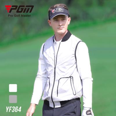 China PGM YF364 China new brand OEM QUICK DRY custom golf tracksuit vest sleeveless jacket for men for sale