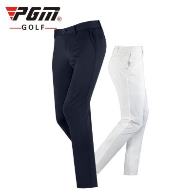 China KUZ066 Anti-wrinkle PGM custom logo golf pants zip pants fabric polyester mens golf pants for sale