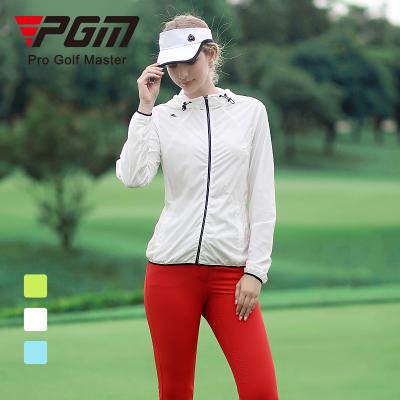 China PGM YF383 Breathable Soft Wind Golf Jacket Fashion Hooded Golf Jacket For Women for sale