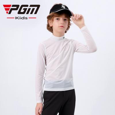 China PGM YF408 Breathable Boys T Shirts Long Sleeve Dressed Shirts For Kids for sale