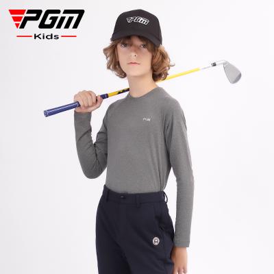 China PGM YF435 Anti-Shrink Long Sleeve Golf Basing Shirt Boys Crew Neck Keep Warm Golf Shirt for sale