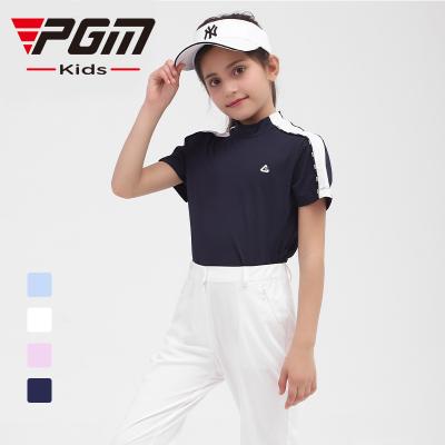 China PGM Breathable Wholesale Golf Customized Color Logo Boys T-Shirt YF410 for sale