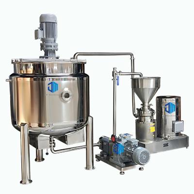 China 2800rpm High Speed ​​2800rpm Cosmetic Liquids 500liter Ointment Vacuum Electric Heating Emulsifying Mixing Tank for sale