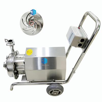 China Developing World Water Solutions High Performance Stainless Steel Hygiene Grade Food Beverage Wine Processing Liquid Transfer Milk Centrifugal Pump for sale