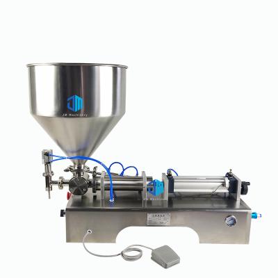 China New 1000-5000ml Semi-automatic Food Filling Machine Suits Cosmetics Honey Double Heads Paste Filling Machine for sale