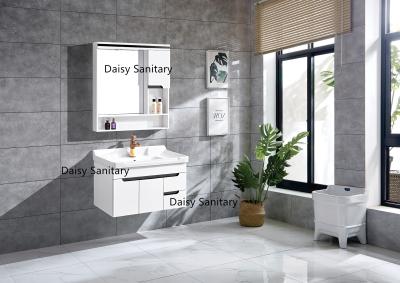 China High Gloss Outside White Bathroom Vanity , Home Custom Bathroom Vanities for sale