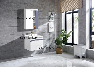 China Free Simple Design Single Sink Bathroom Vanity , Mirror Cabinet Vessel Sink Vanity for sale