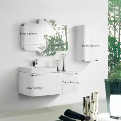 China Fashion Wall Mounted Bathroom Vanity , Modern Bath Vanity With Big Drawer And Door for sale