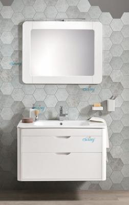 China 2 Layers Marble Vanity Units For Bathroom , 2 Drawers White Marble Bathroom Vanity for sale