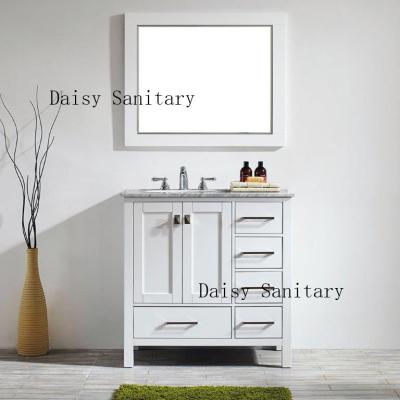 China Daisy classic style bathroom vanity 36 inch America small cabinet with mirror for sale